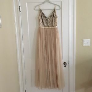 BHLDN Avery Oyster dress size 14